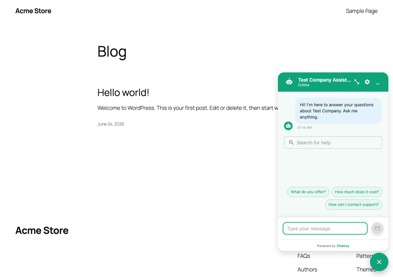 Answer visitors on every page